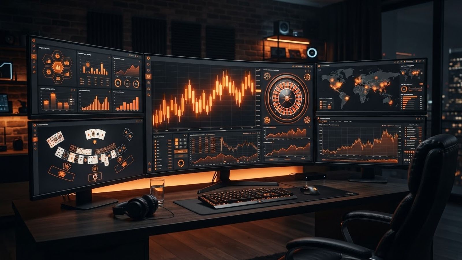 Plateforme de casino en ligne sur écran large